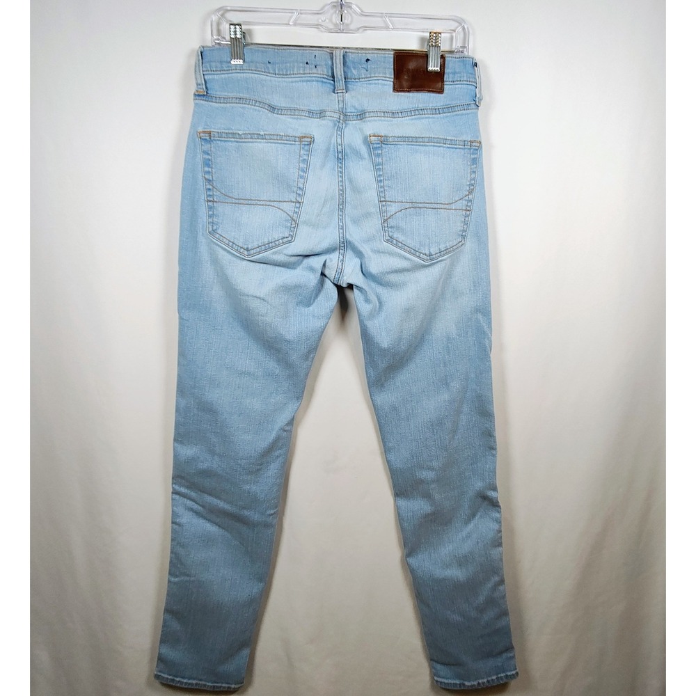Hollister Skinny Jeans Light Wash Advanced Stretch Blue Denim W32 L32 - Picture 2 of 12